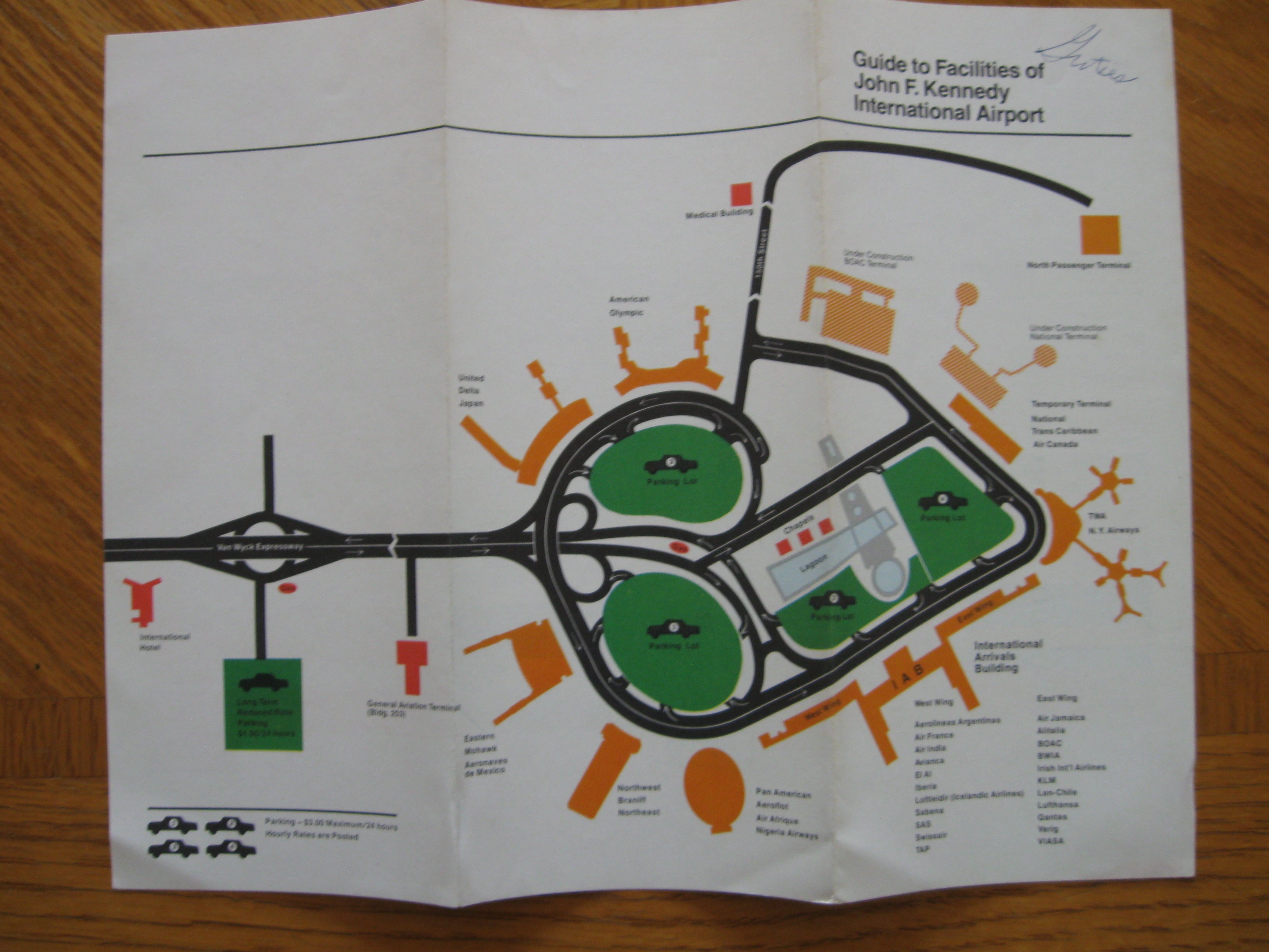 Guide to Facilities of John F Kennedy Airport 1968